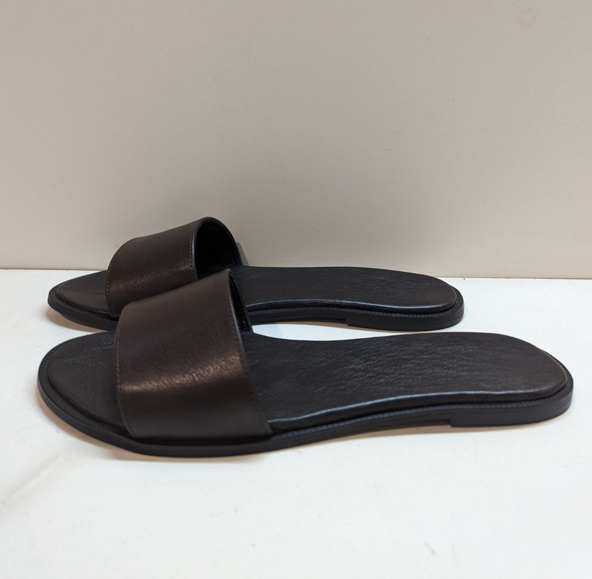 STTOPA Розміри 36-45. Шльопанці великих розмірів шкіряні. 389-3645 Коричневі, фото 1