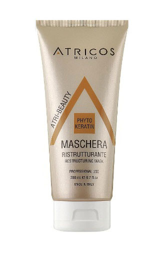 Маска для відновлення волосся Atricos відновлювальна з кератином Maschera Ristrutturante keratina 500 ml