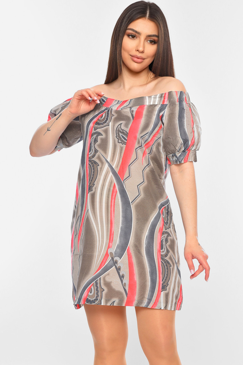 Сукня жіноча сірого кольору 199105S, фото 1