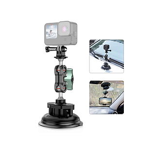 Присоска для екшн-камер, камер та смартфонів 360° Puluz PU848B