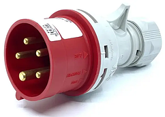 015 Силова вилка 3P+N+PE 16А SEZ IP44 IVN 1653, для 380 В СЕЗ, переносна, роз'єм Словаччина