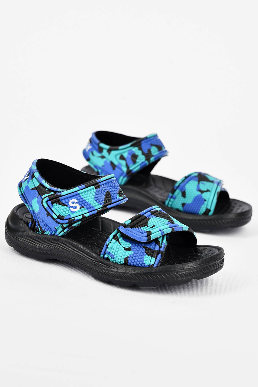 Босоніжки дитячі піна синьо-бірюзового кольору 200011S, фото 1