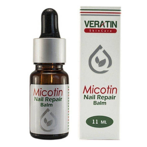 Бальзам-концентрат для відновлення нігтів Veratin Micotin 11 мл, фото 1