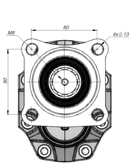 розміри насосів ISO EHASS розміри гідронасосів ISO EHASS