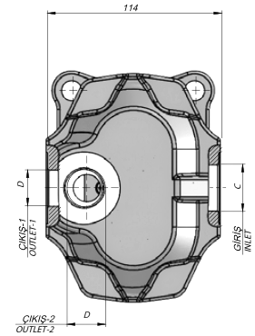 розміри насосів ISO EHASS розміри гідронасосів ISO EHASS