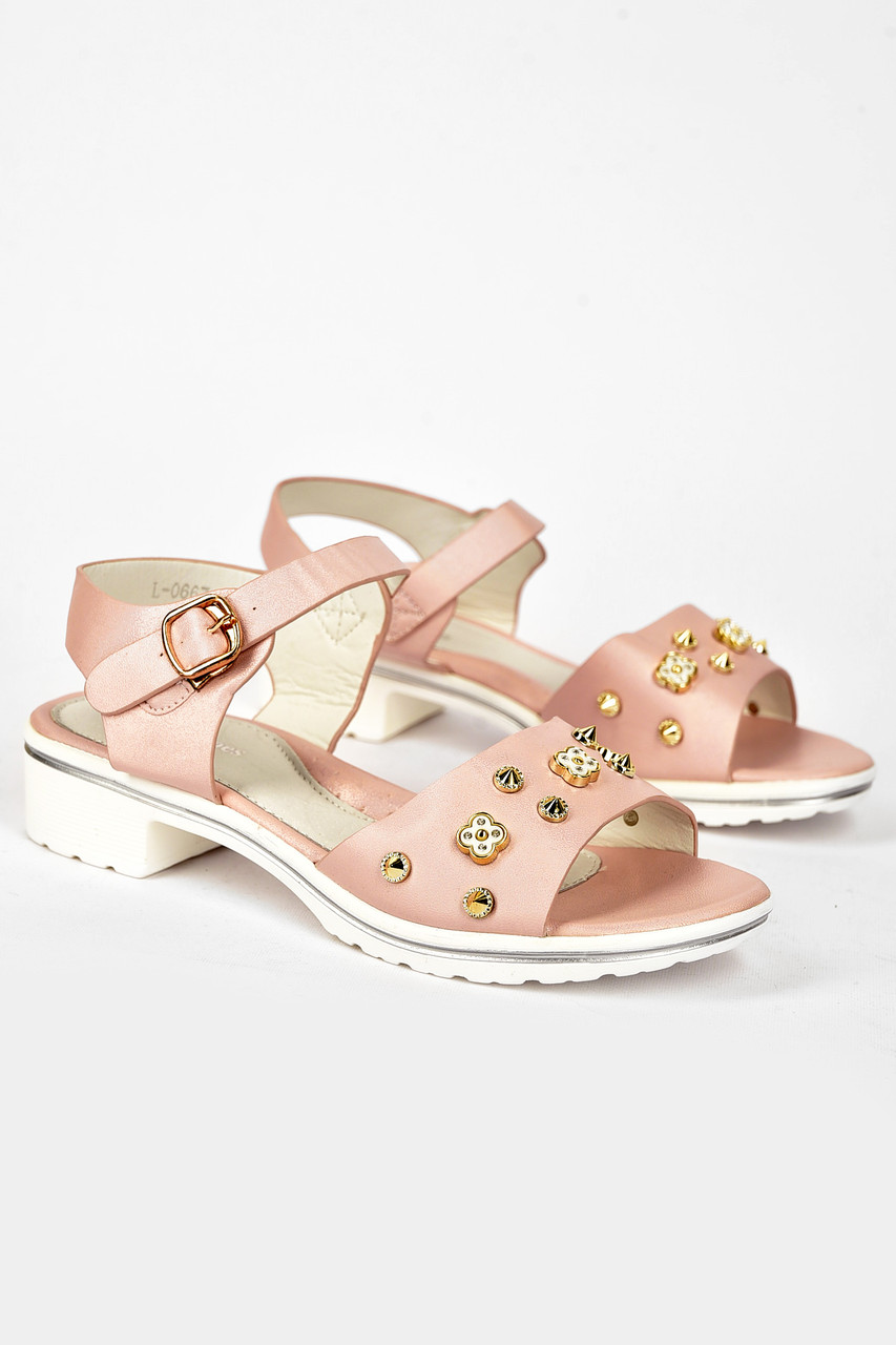 Босоніжки для дівчинки рожевого кольору 200146S, фото 1