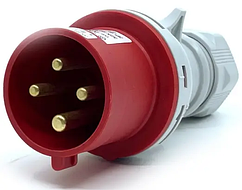 024 Силова вилка 3Р+РЕ 32А SEZ IP44 IVN 3243, для 380 В СЕЗ, переносна, роз'єм Словаччина