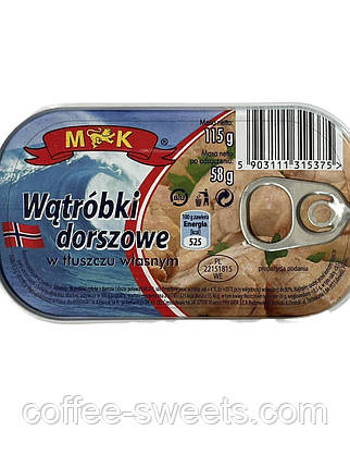 Печінка тріски M&K 115 ж/б, фото 3