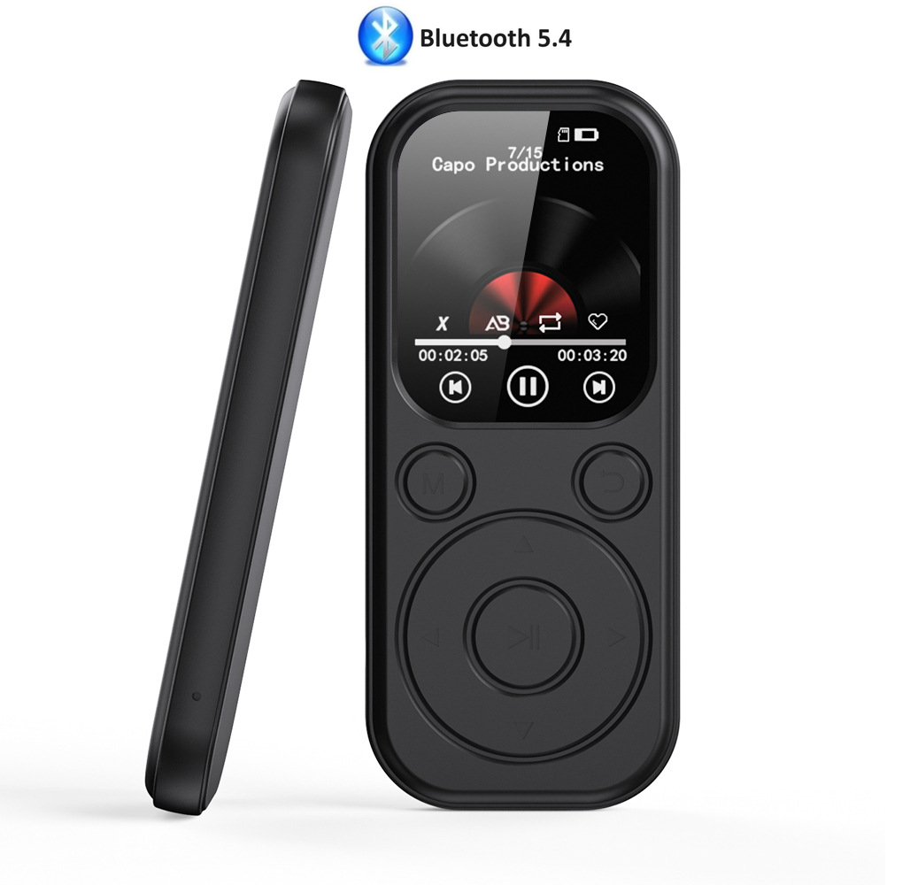 MP3 Плеєр Rock Star M6 2.0" Bluetooth 5.4 HI FI 32gb Type C чорний