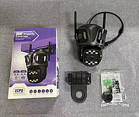 Камера WiFi тройная 12MP Тройная IP-камера Icsee BESDER XM85 Датчик движения PTZ