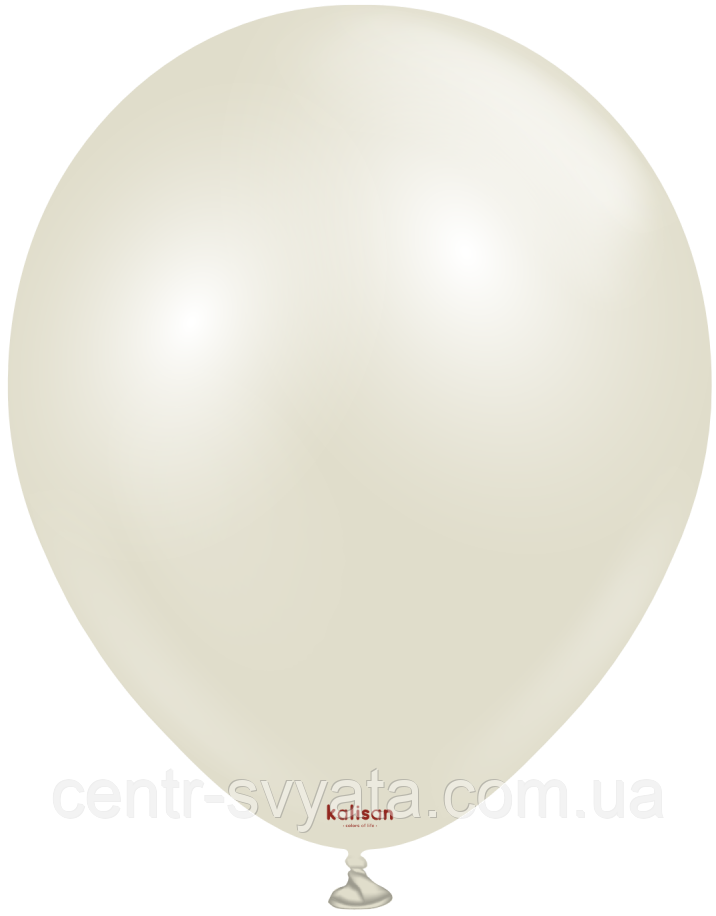 Латексна кулька Kalisan 5"(13 см) Aura Ivory White | Аура білий айворі