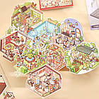 Міні блокнот - 3D Стікери наклейки зроби сам DIY, стікери ізометрія - material book, фото 5