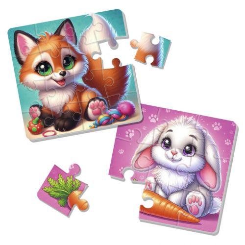 М’які максі пазли “Зайчик та лисичка", фото 1