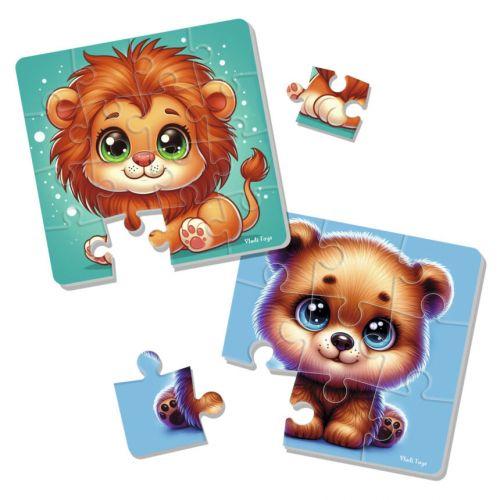 М’які максі пазли “Левеня та ведмежатко”, фото 1