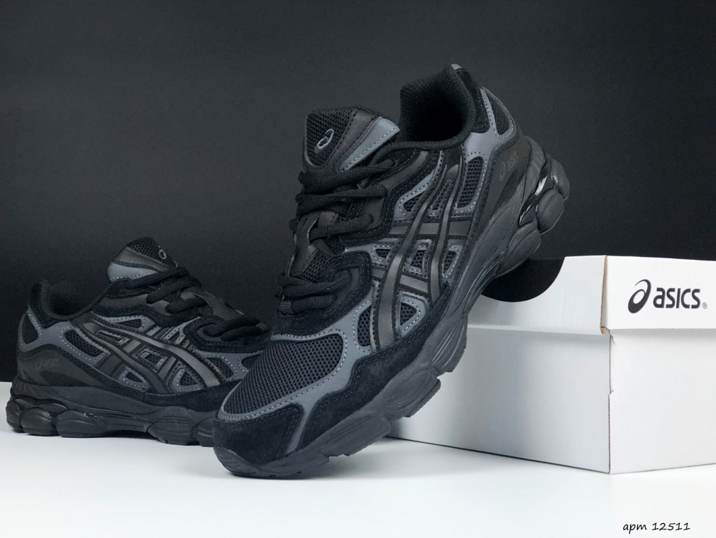 Чоловічі кросівки Asics Gel NYC Black чорні Асікс Гель на весну осінь