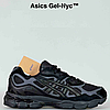 Чоловічі кросівки Asics Gel NYC Black чорні Асікс Гель на весну осінь, фото 6