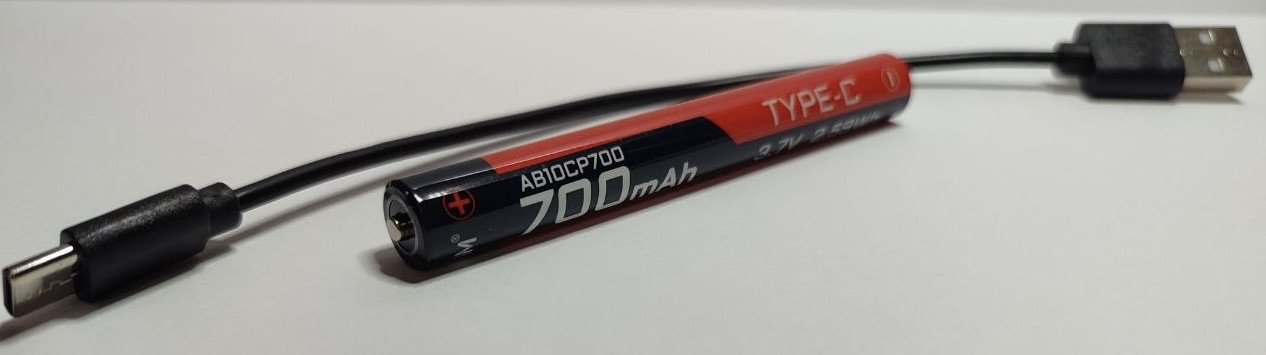 Акумулятор Acebeam 10880 або 10900 3.7 В 700 mAh з роз'ємом Type-C