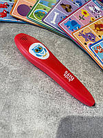 Інтерактивна гра KH60/001 "Перші знання" на батарейках, 6 навчальних тем, 12 двосторонніх карток, 280 запитань, 140 завдань., фото 4