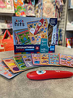 Інтерактивна гра KH60/001 "Перші знання" на батарейках, 6 навчальних тем, 12 двосторонніх карток, 280 запитань, 140 завдань., фото 8