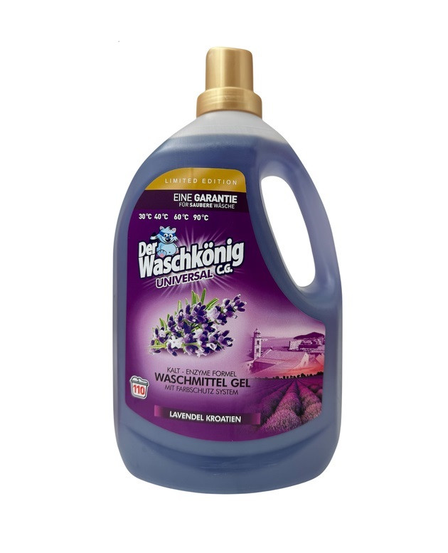 Гель для прання Der Waschkönig Universal Perfumed Lavendel Kroatien 3305 мл 110 прань