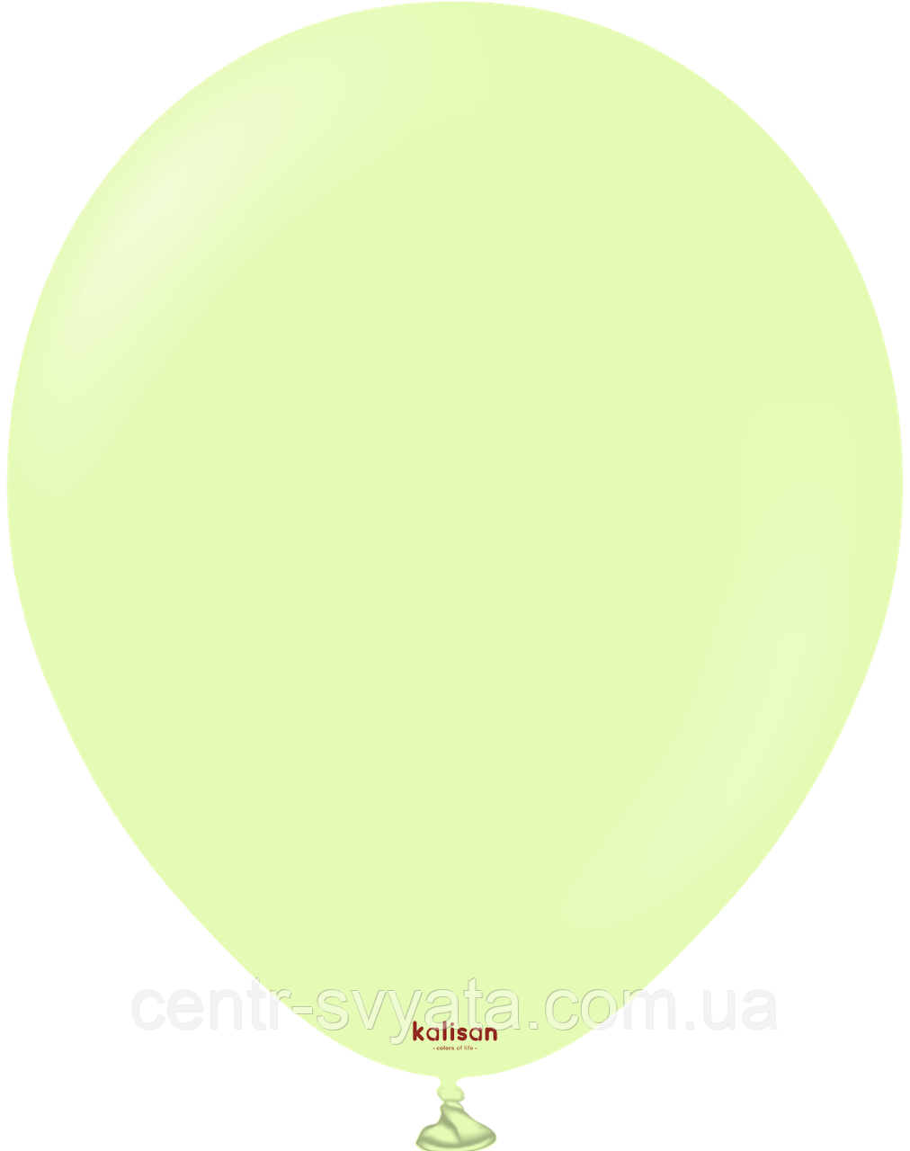 Латексна кулька Kalisan 12"(30 см) Macaron Pistachio | Макарун фісташковий