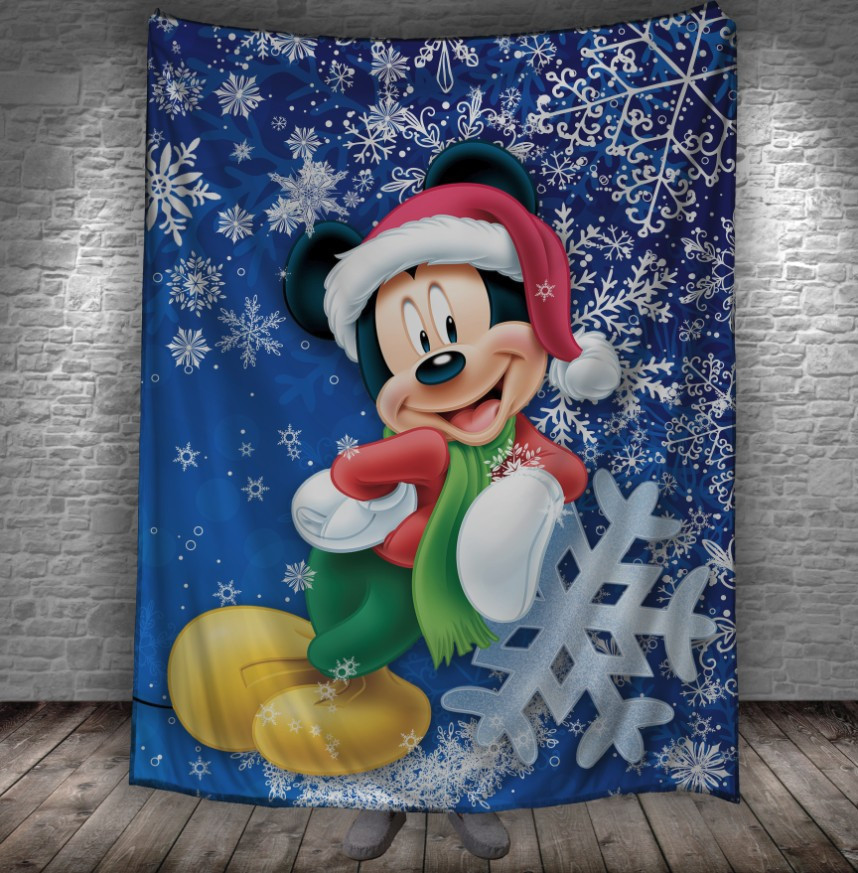 Плед - покривало Міккі Маус і Різдво, різдвяний Міккі маус, фото 1