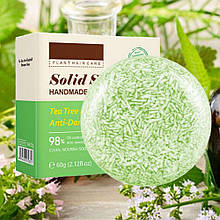 Натуральне мило-шампунь ручної роботи з екстрактом чайного дерева з антимікробними властивостями 60 г