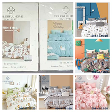 Постіль дитячий розмір 1.5 тканина бавовна мікс кольору в пакованні від 5 шт.