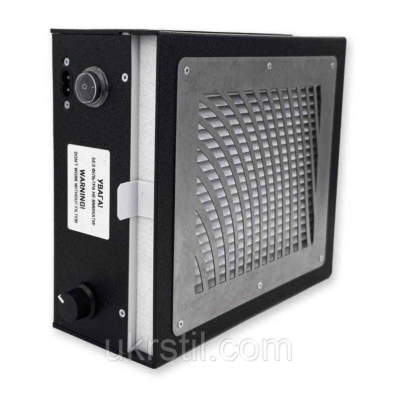 Настільна манікюрна витяжка з HEPA фільтром NT705iF TCV New, чорна, фото 1