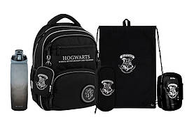 Шкільний набір Kite Education Harry Potter (рюкзак, пенал, сумка, ланчбокс, пляшка) 130-145 см