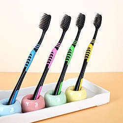 Зубні щітки Вибілювальна технологія бамбук 1 шт Чорний колір