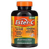 Ester-C з цитрусовими біофлавоноїдами на рослинній основі American Health (Ester-C with Citrus Bioflavonoids) 1000 мг / 200 мг 180