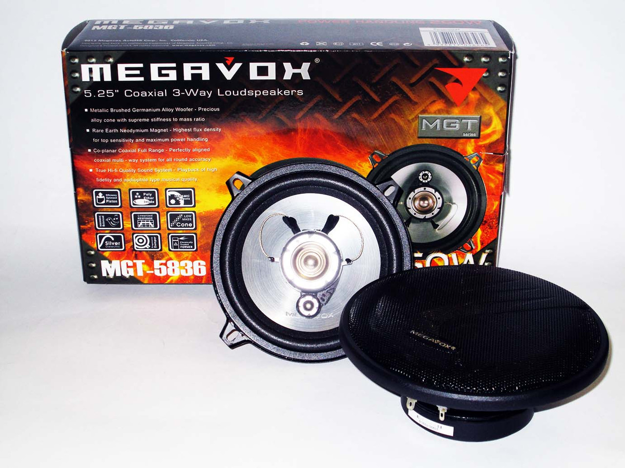 MEGAVOX MGT-5836 (260W) 3х смугові, фото 1