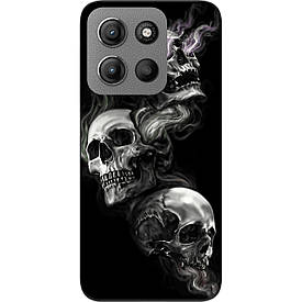 Чохол силіконовий Case для Motorola G15 Power з картинкою Три черепи
