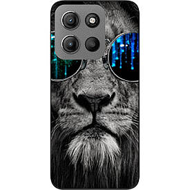 Чохол силіконовий Case для Motorola G15 Power з картинкою Лев окуляри
