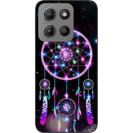 Силіконовий чохол Case для Motorola G15 Power з картинкою Ловець снів на чорному тлі