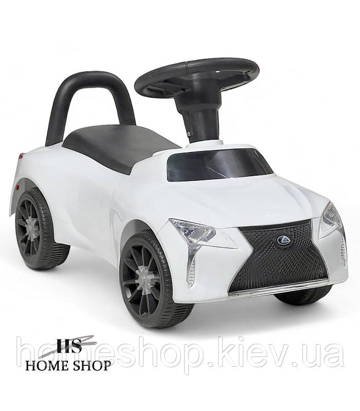 Дитяча машинка-каталка Gordon + світлові та звукові ефекти (Білий)