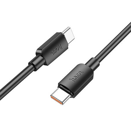 Кабель Hoco X96 Hyper 100W fast charging data cable Type-C to Type-C Black, фото 1
