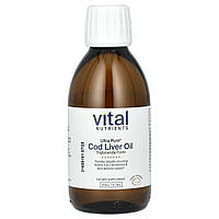 Vital Nutrients, Ultra Pure, жир печінки тріски, лимон, 200 мл (6,76 унції)