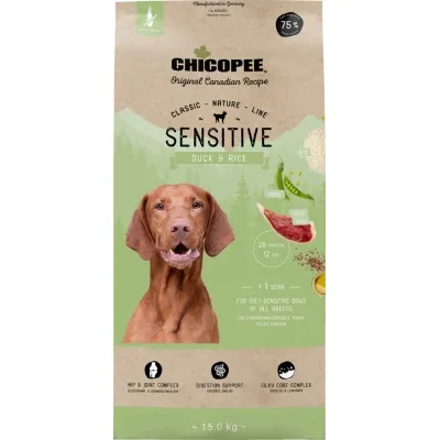 Сухий корм для собак з чутливим травленням Chicopee (Чікопі) CNL Adult Sensitive Duck & Rice з качкою та рисом 2 кг