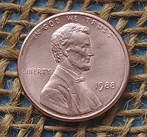 1 цент 1988 року.  США