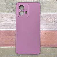 Чохол для Motorola Moto G84 силіконовий бампер SOFT Silicone Case, з мікрофіброю, Soft Touch, лаванда