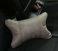 Дорожня подушка-підголівник під шию для автомобільного сидіння, Подушка на підголівник в авто з натуральної шкіри