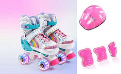 Комплект ролики Квади із захистом, шоломом, розмір 30-33, 34-37, 38-41