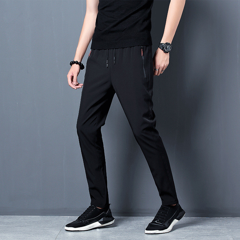 Спортивні чоловічі штани Men's Casual Pencil Trousers Black Розмір 52