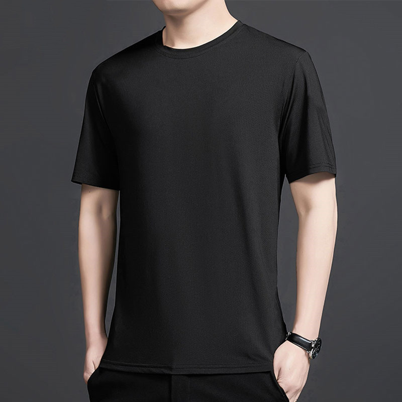 Футболка чоловічі Men's T-shirt Short Sleeves Black Розмір 52