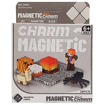 Дитячий магнітний конструктор Minecraft 9967, 28 деталей