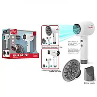 Дитячий фен ігровий F 2313 з насадками, видушує повітря