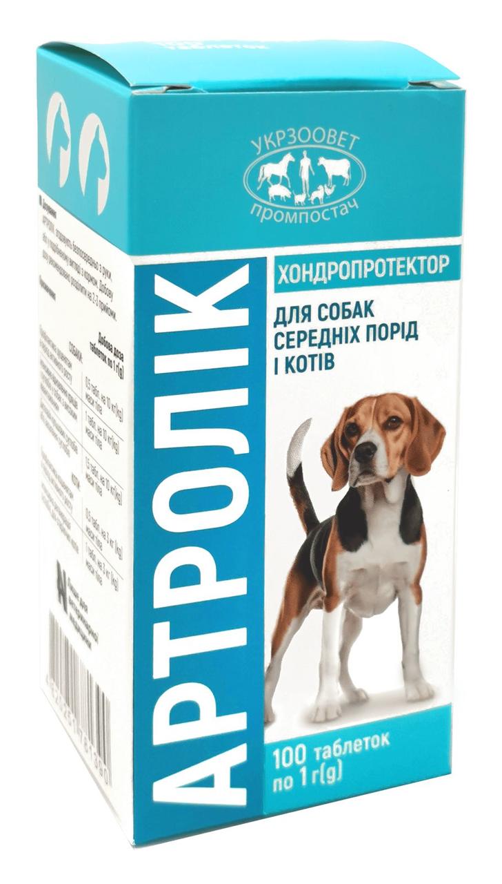 Артролік-хондропротектор для котів та собак 1 г (100 таб)