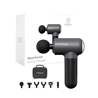 Перкусійний масажер для тіла та м’язів Medica+ MassHand Pro 4.0 Black для глибокого масажу